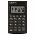 Калькулятор карманный BRAUBERG PK-408-BK (97x56 мм), 8 разрядов, двойное питание, ЧЕРНЫЙ, 250517 250517