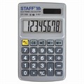 Калькулятор карманный металлический STAFF STF-1008 (103х62 мм), 8 разрядов, двойное питание, 250115 250115