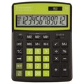 Калькулятор настольный BRAUBERG EXTRA COLOR-12-BKLG (206x155 мм), 12 разрядов, двойное питание, ЧЕРНО-САЛАТОВЫЙ, 250477 250477