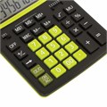 Калькулятор настольный BRAUBERG EXTRA COLOR-12-BKLG (206x155 мм), 12 разрядов, двойное питание, ЧЕРНО-САЛАТОВЫЙ, 250477 250477