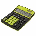 Калькулятор настольный BRAUBERG EXTRA COLOR-12-BKLG (206x155 мм), 12 разрядов, двойное питание, ЧЕРНО-САЛАТОВЫЙ, 250477 250477