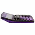 Калькулятор настольный BRAUBERG EXTRA COLOR-12-BKPR (206x155 мм),12 разрядов, двойное питание, ЧЕРНО-ФИОЛЕТОВЫЙ, 250480 250480