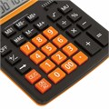 Калькулятор настольный BRAUBERG EXTRA COLOR-12-BKRG (206x155 мм), 12 разрядов, двойное питание, ЧЕРНО-ОРАНЖЕВЫЙ, 250478 250478