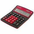 Калькулятор настольный BRAUBERG EXTRA COLOR-12-BKWR (206x155 мм), 12 разрядов, двойное питание, ЧЕРНО-МАЛИНОВЫЙ, 250479 250479