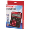 Калькулятор настольный BRAUBERG EXTRA COLOR-12-BKWR (206x155 мм), 12 разрядов, двойное питание, ЧЕРНО-МАЛИНОВЫЙ, 250479 250479