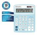 Калькулятор настольный BRAUBERG EXTRA PASTEL-12-LB (206x155 мм), 12 разрядов, двойное питание, ГОЛУБОЙ, 250486 250486