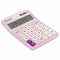Калькулятор настольный BRAUBERG EXTRA PASTEL-12-PR (206x155 мм), 12 разрядов, двойное питание, СИРЕНЕВЫЙ, 250489 250489