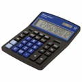 Калькулятор настольный BRAUBERG EXTRA-12-BKBU (206x155 мм), 12 разрядов, двойное питание, ЧЕРНО-СИНИЙ, 250472 250472