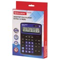 Калькулятор настольный BRAUBERG EXTRA-12-BKBU (206x155 мм), 12 разрядов, двойное питание, ЧЕРНО-СИНИЙ, 250472 250472