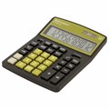 Калькулятор настольный BRAUBERG EXTRA-12-BKOL (206x155 мм), 12 разрядов, двойное питание, ЧЕРНО-ОЛИВКОВЫЙ, 250471 250471