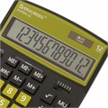 Калькулятор настольный BRAUBERG EXTRA-12-BKOL (206x155 мм), 12 разрядов, двойное питание, ЧЕРНО-ОЛИВКОВЫЙ, 250471 250471
