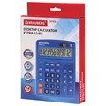 Калькулятор настольный BRAUBERG EXTRA-12-BU (206x155 мм), 12 разрядов, двойное питание, СИНИЙ, 250482 250482