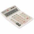 Калькулятор настольный BRAUBERG EXTRA-12-WAB (206x155 мм),12 разрядов, двойное питание, антибактериальное покрытие, БЕЛЫЙ, 250490 250490