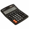 Калькулятор настольный BRAUBERG EXTRA-14-BK (206x155 мм), 14 разрядов, двойное питание, ЧЕРНЫЙ, 250474 250474