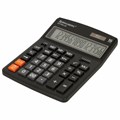 Калькулятор настольный BRAUBERG EXTRA-16-BK (206x155 мм), 16 разрядов, двойное питание, ЧЕРНЫЙ, 250475 250475