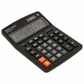 Калькулятор настольный BRAUBERG EXTRA-16-BK (206x155 мм), 16 разрядов, двойное питание, ЧЕРНЫЙ, 250475 250475