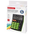Калькулятор настольный BRAUBERG ULTRA COLOR-12-BKLG (192x143 мм), 12 разрядов, двойное питание, ЧЕРНО-САЛАТОВЫЙ, 250498 250498