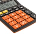 Калькулятор настольный BRAUBERG ULTRA COLOR-12-BKRG (192x143 мм), 12 разрядов, двойное питание, ЧЕРНО-ОРАНЖЕВЫЙ, 250499 250499