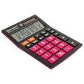 Калькулятор настольный BRAUBERG ULTRA COLOR-12-BKWR (192x143 мм), 12 разрядов, двойное питание, ЧЕРНО-МАЛИНОВЫЙ, 250500 250500
