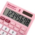 Калькулятор настольный BRAUBERG ULTRA PASTEL-08-PK, КОМПАКТНЫЙ (154x115 мм), 8 разрядов, двойное питание, РОЗОВЫЙ, 250514 250514