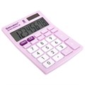 Калькулятор настольный BRAUBERG ULTRA PASTEL-08-PR, КОМПАКТНЫЙ (154x115 мм), 8 разрядов, двойное питание, СИРЕНЕВЫЙ, 250516 250516