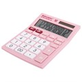 Калькулятор настольный BRAUBERG ULTRA PASTEL-12-PK (192x143 мм), 12 разрядов, двойное питание, РОЗОВЫЙ, 250503 250503