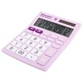Калькулятор настольный BRAUBERG ULTRA PASTEL-12-PR (192x143 мм), 12 разрядов, двойное питание, СИРЕНЕВЫЙ, 250505 250505
