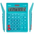 Калькулятор настольный CASIO GR-12С-LB (210х155 мм), 12 разрядов, двойное питание, ГОЛУБОЙ, GR-12C-LB-W-EP 250441