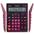 Калькулятор настольный CASIO GR-12С-WR (210х155 мм), 12 разрядов, двойное питание, БОРДОВЫЙ, GR-12C-WR-W-EP 250444