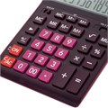 Калькулятор настольный CASIO GR-12С-WR (210х155 мм), 12 разрядов, двойное питание, БОРДОВЫЙ, GR-12C-WR-W-EP 250444