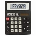 Калькулятор настольный STAFF STF-8008, КОМПАКТНЫЙ (113х87 мм), 8 разрядов, двойное питание, 250147 250147