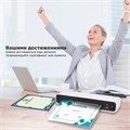 Ламинатор BRAUBERG L460W БЕЛЫЙ, формат A4, толщина пленки 75-125 мкм, скорость 30 см/мин., 532269 532269