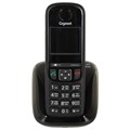 Радиотелефон Gigaset AS690, память 100 номеров, АОН, повтор, часы, черный, S30852H2816S301 263134