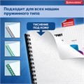 Обложки картонные для переплета, А4, КОМПЛЕКТ 100 шт., тиснение под кожу, 230 г/м2, белые, BRAUBERG, 530838 530838