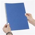 Обложки картонные для переплета, А4, КОМПЛЕКТ 100 шт., тиснение под кожу, 230 г/м2, синие, BRAUBERG, 530836 530836