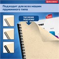 Обложки картонные для переплета, А4, КОМПЛЕКТ 100 шт., тиснение под кожу, 230 г/м2, слоновая кость, BRAUBERG, 530947 530947