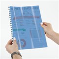 Обложки пластиковые для переплета, А4, КОМПЛЕКТ 100 шт., 150 мкм, прозрачно-синие, BRAUBERG, 530826 530826