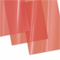 Обложки пластиковые для переплета, А4, КОМПЛЕКТ 100 шт., 200 мкм, прозрачно-красные, BRAUBERG, 532161 532161
