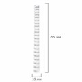 Пружины пластиковые для переплета, КОМПЛЕКТ 100 шт., 19 мм (для сшивания 121-150 л.), белые, BRAUBERG, 530925 530925