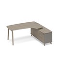 Стол эргономичный с тумбой (тип 4) WOOD правый 209282