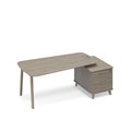Стол руководителя на опорной тумбе малой (тип 3) WOOD 209279